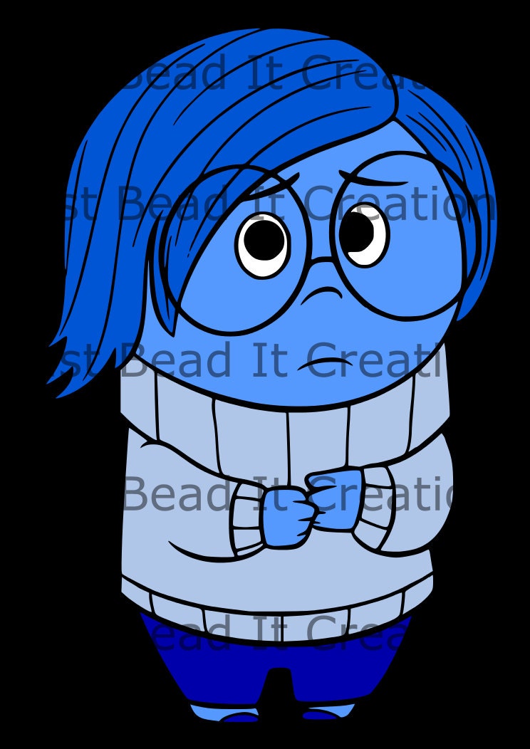 Inside Out Sadness SVG Die Cut File from JustBeadItCreations on Etsy Studio