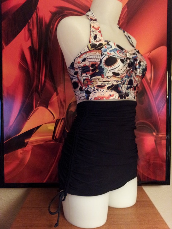 High Waist Tummy Control Bottoms with Adjustable length swim