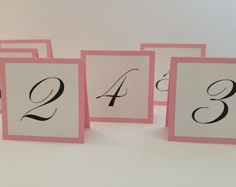 Table Numbers Small Tented Design Great Table Number Idea Elegant Wedding Table Numbers