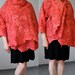 Felted summer red jacket low price Alar handmade original exclusive wraps comfortable Regina Doseth handmade in Lithuania Europe XL large