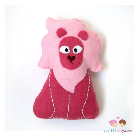 pink lion plush