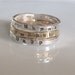Hand Stamped Silver Rings-Silver Stacking Rings-Sz 9+