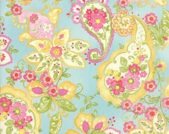 Colette - Floral Paisley in Sky by Chez Moi for Moda Fabrics