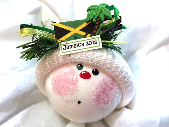 souvenir shop ideas name Tree Souvenir Flag Jamaican Jamaica Palm Christmas Hand Ornaments