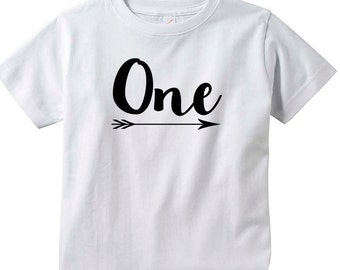 First Birthday One Birthday shirt, Boy or girl Birthday, 1st Birthday shirt, Happy 1st Birthday tee