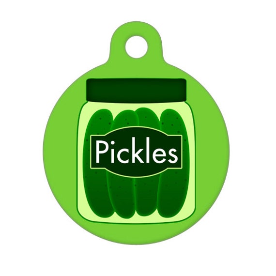 Pet ID Tag Pickles Pet Tag Dog Tag Cat Tag Luggage Tag