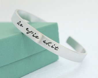 Personalized Bracelet - Quote Bracelet - Personalized Bracelet - Graduation Jewelry - Graduation Gift - Epic Jewelry - Inspirational Quote