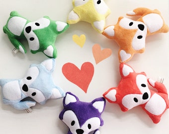 Stuffed Fox (YOUR choice of COLOR) - Plush Fox - Fox Toy - Stuffed Animal - Woodland Fox - Personalized Animal - Custom Toy - Gift for Baby