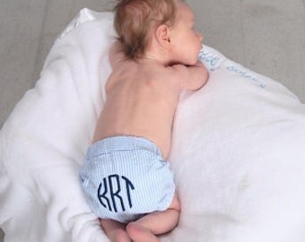 Diaper Covers for Him, Seersucker, Swim Pants Covers, FREE MONOGRAM, FREE Shipping in usa, diaper pants, boys, toddler, swim suit, baby boys
