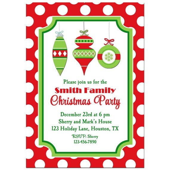 christmas party invitation printable or printed with free christmas party invitation printable or printed with free