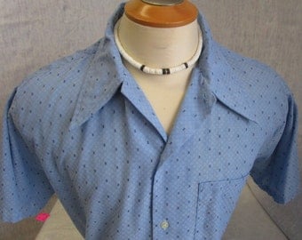 mens 70's big collar shirts