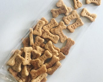 Mini Peanut Butter & Carrot Dog Bones - All Natural Dog Treats, 4 Dozen - Organic Carrots - Training Treats
