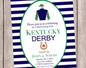 Items similar to Kentucky Derby party invitation, personalized and ...