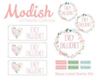 Waterproof Name Labels, Iron-On Clothing Labels, Daycare Name Labels, School Name Labels, Waterproof, Dishwasher Safe, Starter Kit, Pack
