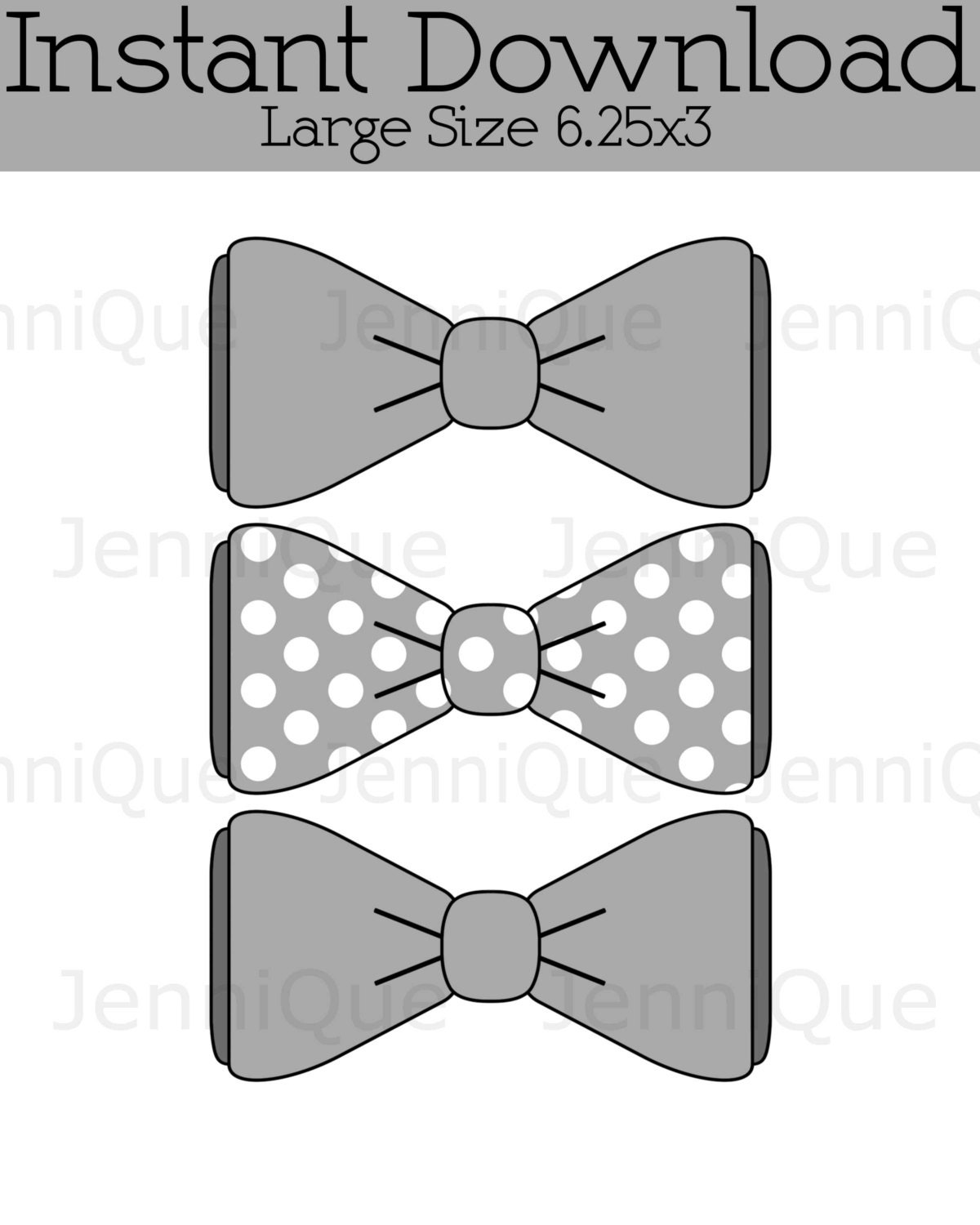 printable bow tie grey bow tie cut outs bow tie baby shower