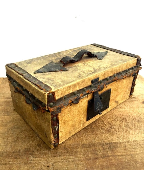 Antique document box by vintagewall on Etsy