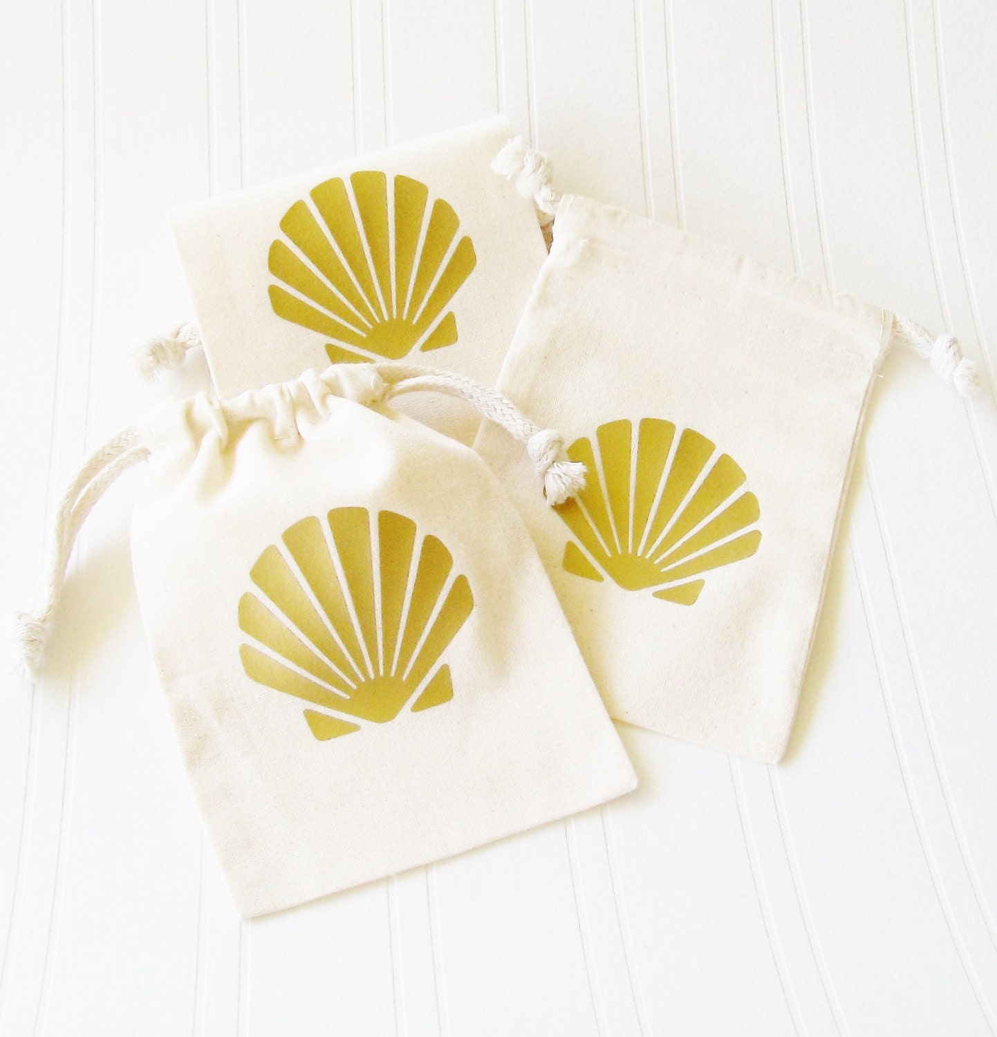 Seashell Party Favor Bags Beach Party Wedding Favor