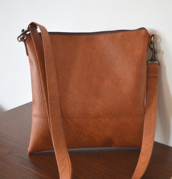 Vegan Leather Bag Simple Crossbody Bag Everyday Purse