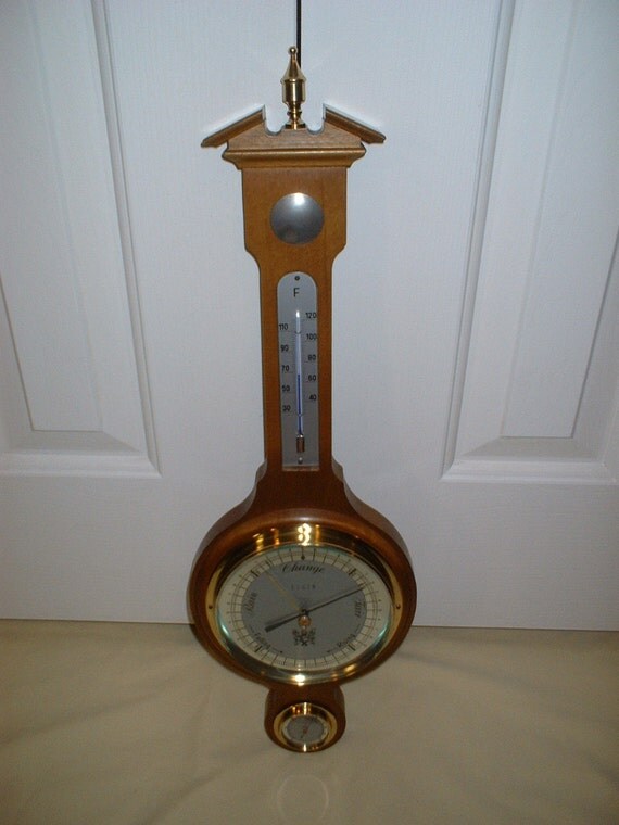 Elgin Weather Instrument Barometer Thermometer by pbClocks