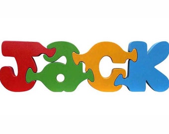 Wooden Name Puzzle - Custom Personalized Name Puzzles - Australian Handmade