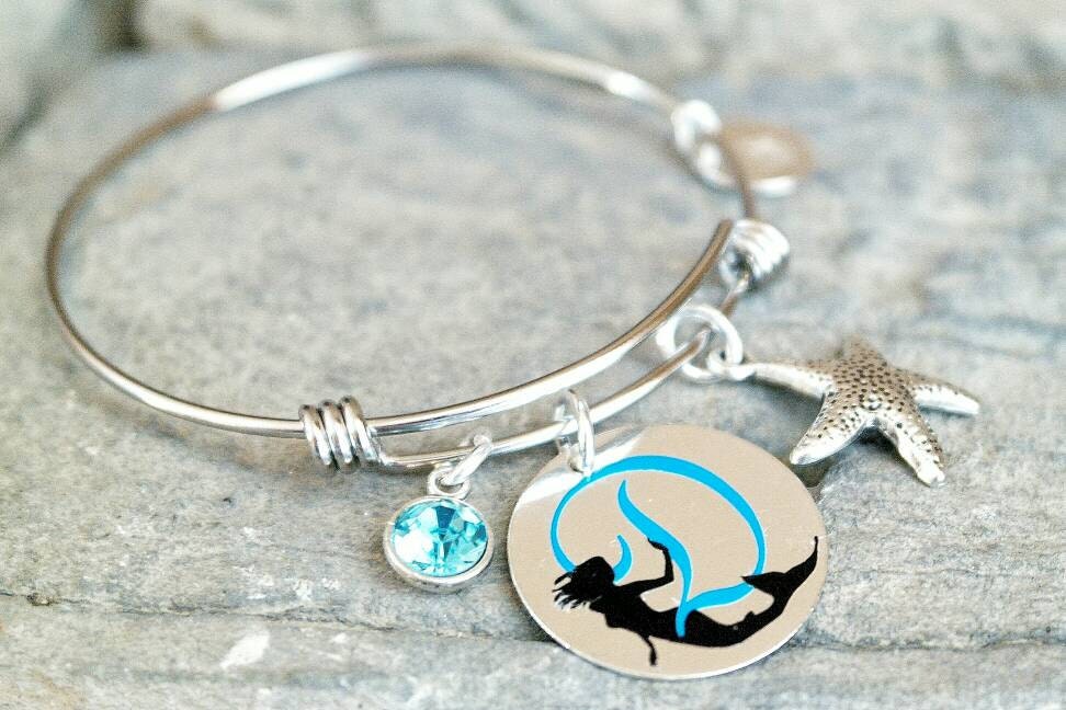Mermaid Bracelet Mermaid Jewelry Mermaid Charm Bracelet