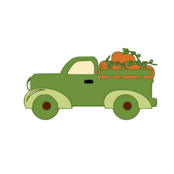 SVG Pumpkin Truck DXF EPS Halloween Fall Boys