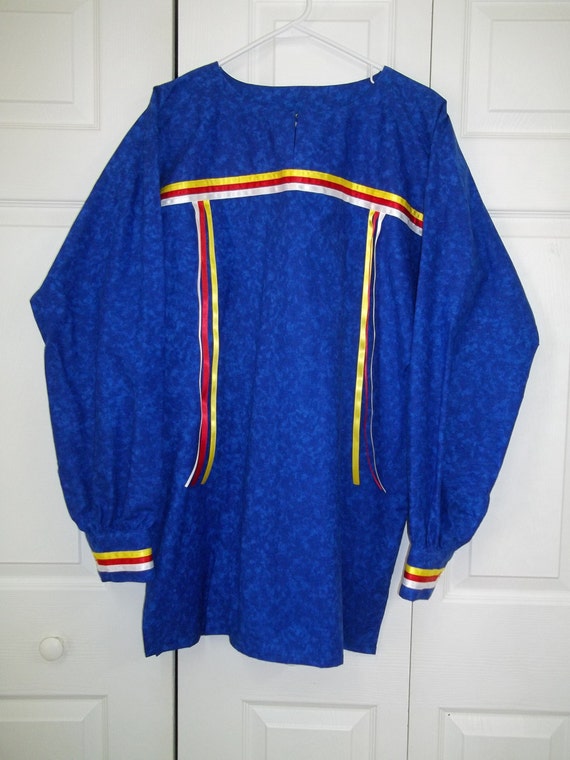 men's XL native american style ribbon shirt