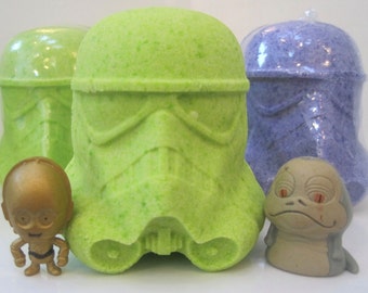 1 LARGE Bath Bomb with Sci Fi Toy Inside