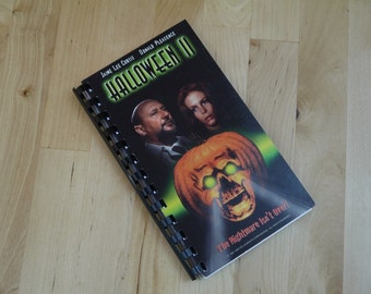 Handmade Halloween 2 1981 Horror Movie Re-purposed VHS Cover Notebook Journal