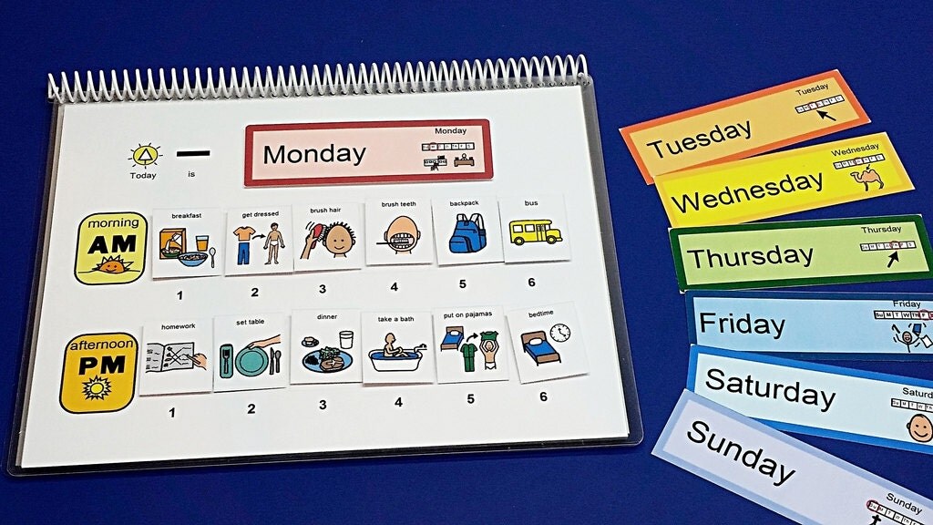 My PECS Weekly Planner Your Schedule Kit 175 PECS Symbols