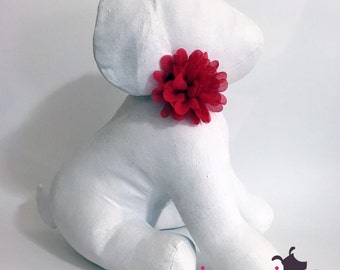 Red LILY Flower Collar Accessory