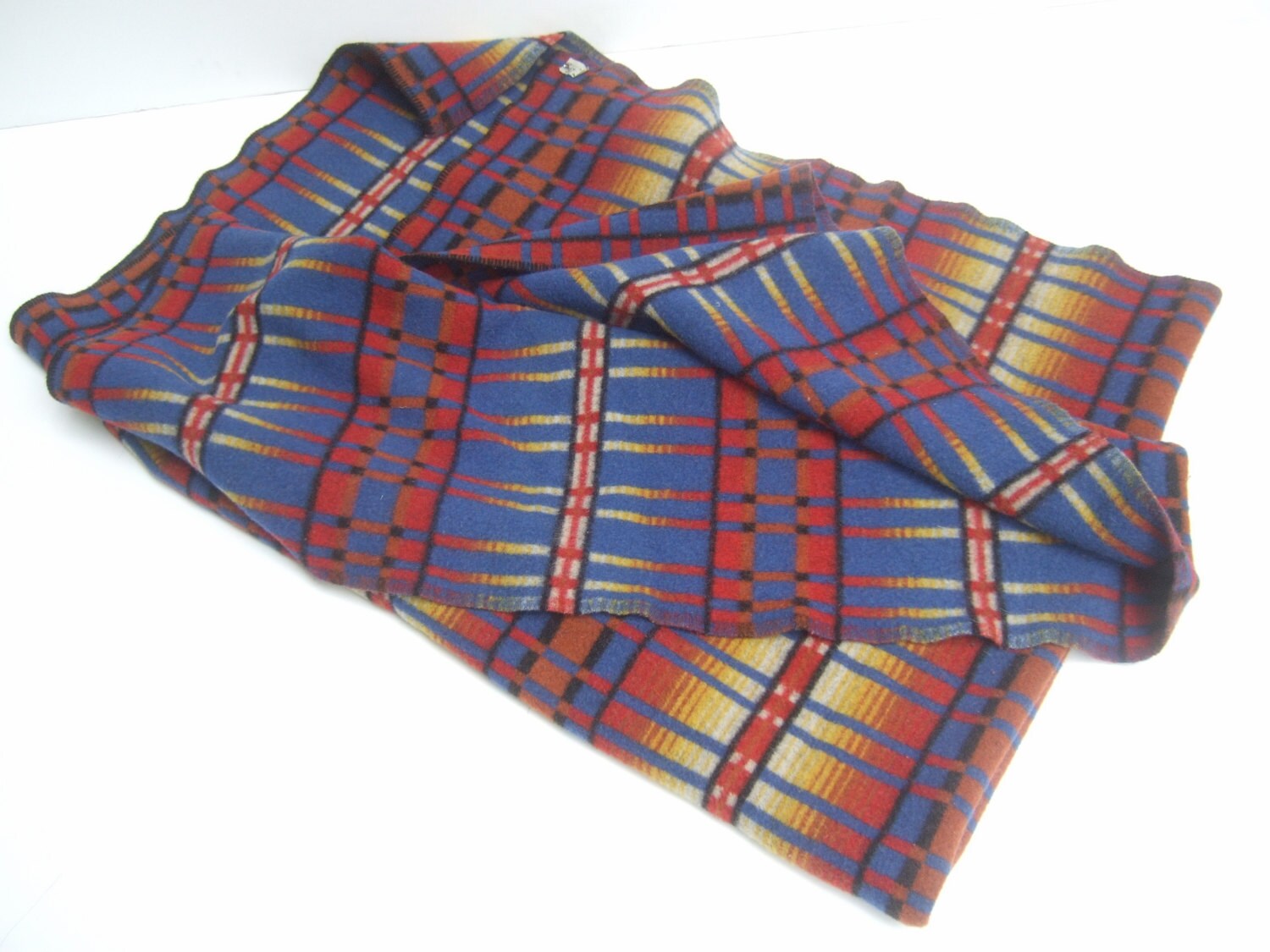 Vintage Wool Design Blanket by Woolrich c 1960