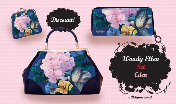retro handbag set, vintage handbag set,Eden,christmas,gifts,gifts for her,Woody Ellen handbag,christmas gifts,christmas gift ideas