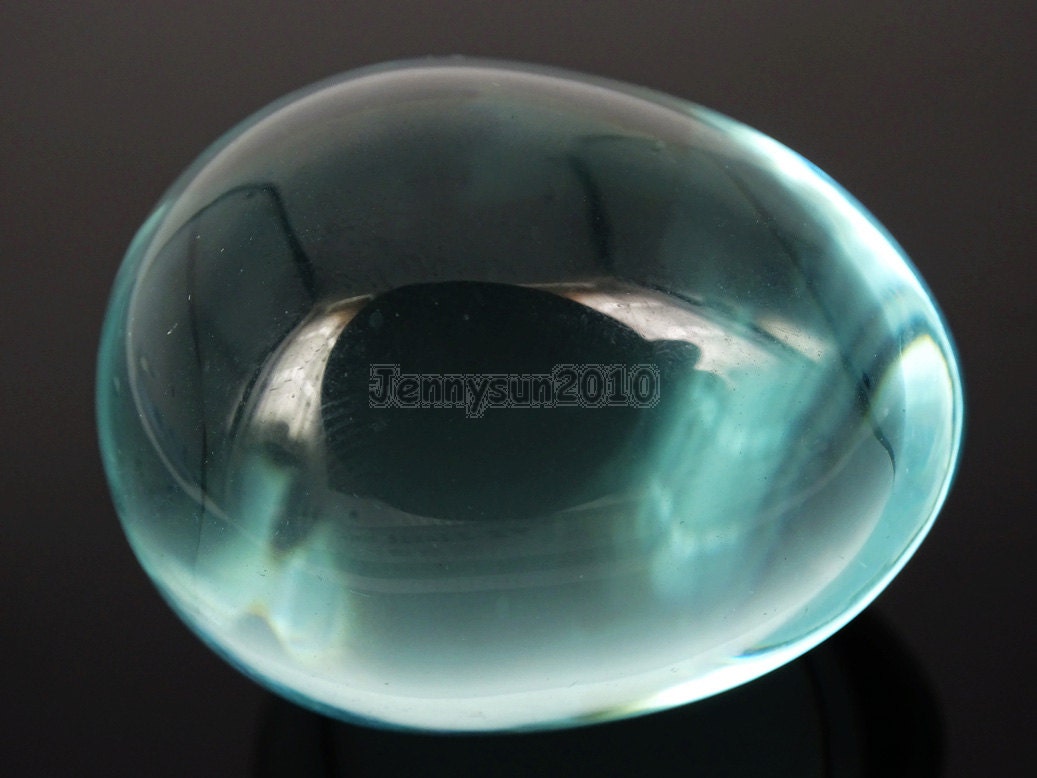 Natural Collectible Light Blue Quartz Gemstone Egg Crystal