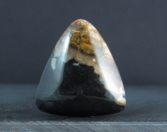 SALE Petrified wood cabochon, natural gemstone, B5483