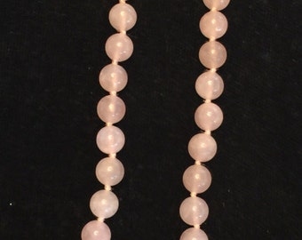 crystal necklace rose quartz