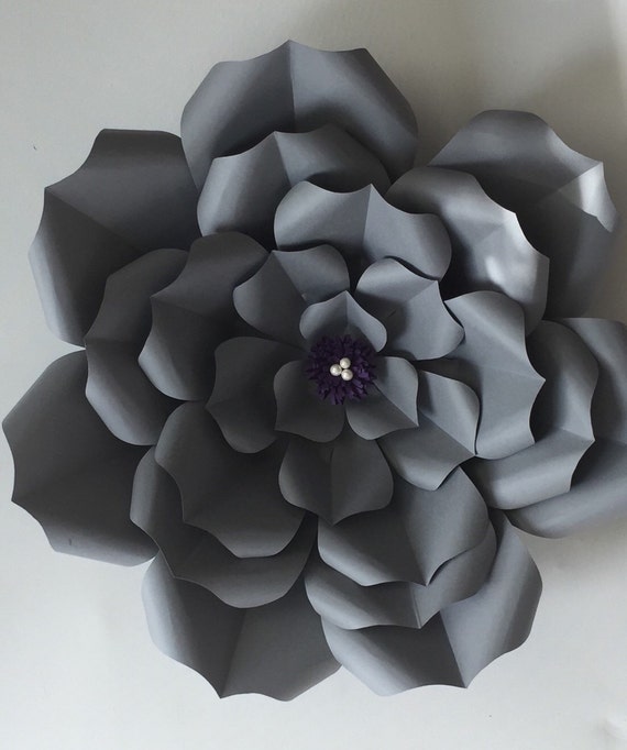 Paper Flower Template Succulents/Dahlia