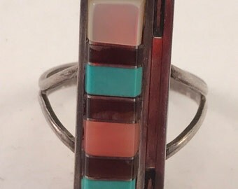 Vtg Myron Panteah (1966-2016) Zuni Sterling Ring