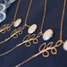 3 Bridesmaid Necklaces - Branch and Coin Pearl Lariat on 14K Gold Filled Chain - Set of 3 - Bridesmaids Sets, Bridal, Wedding Jewelry