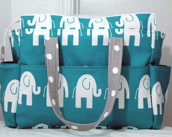 Chloe Diaper Bag w/ Wipes Case Premier Print and by ShaLariCouture