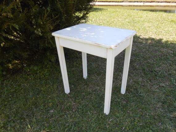 White Farmhouse Wood End Table End Table-Cottage By AtticJoys1 White Farmhouse Wood End Table End Table-Cottage By AtticJoys1