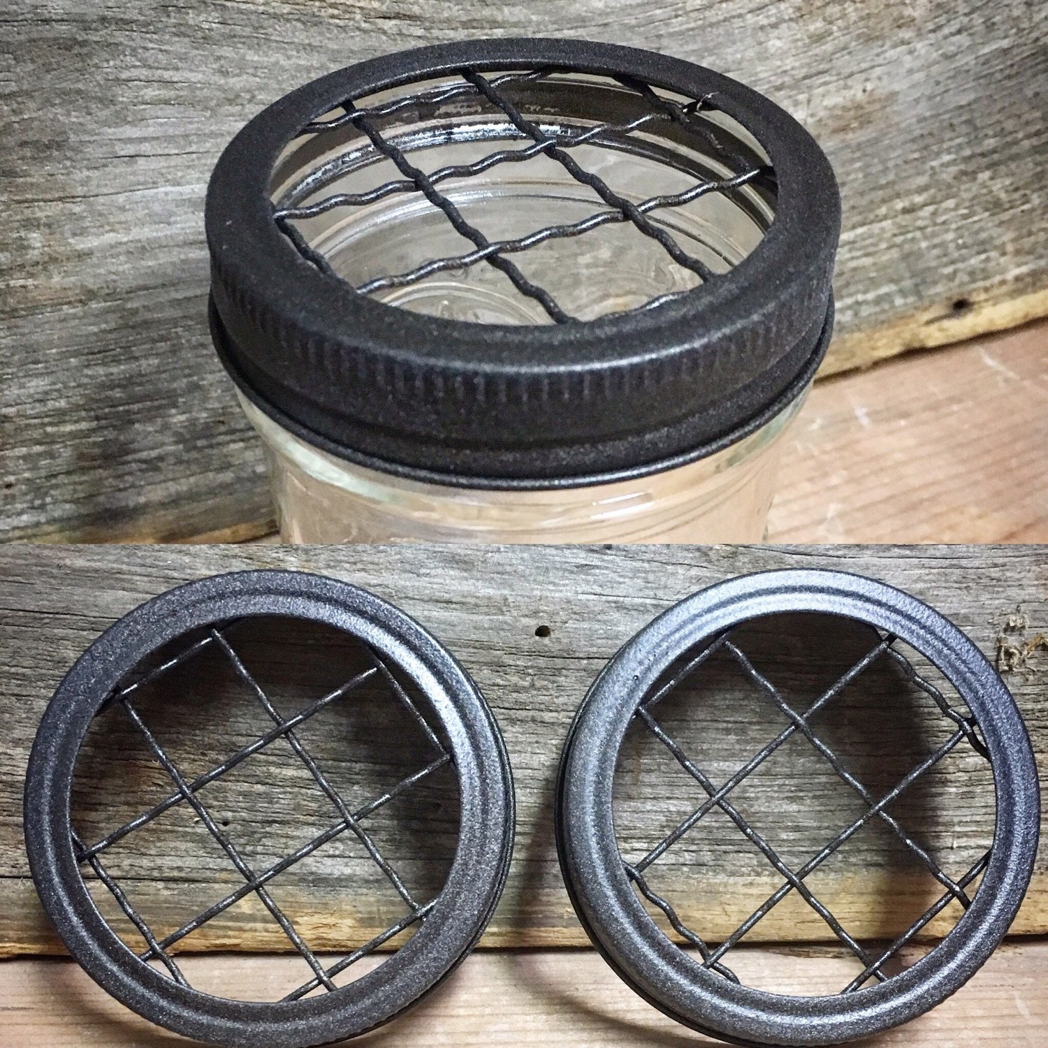 Toothbrush Holder Lid for Mason JarMason Jar by TheCrownedLily