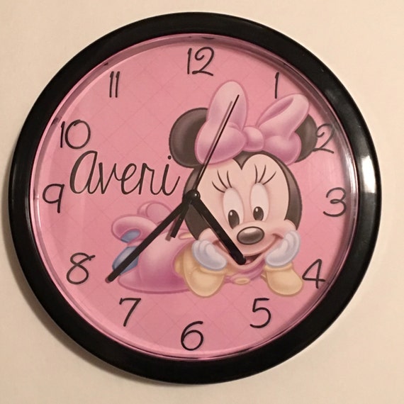 Personalized Minnie Mouse Wall Clock