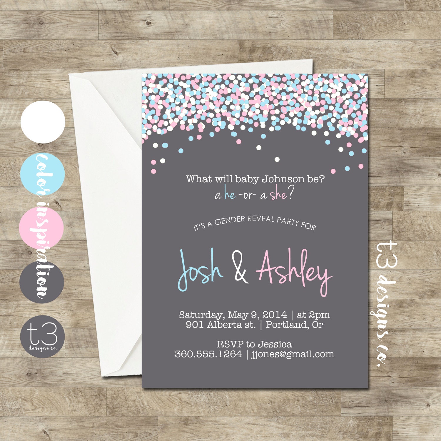 Revealing Party Invitations 1