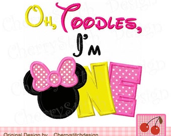 Download Minnie Mouse I'm TWOdles 2nd Birthday SVG, DXF, PNG ...