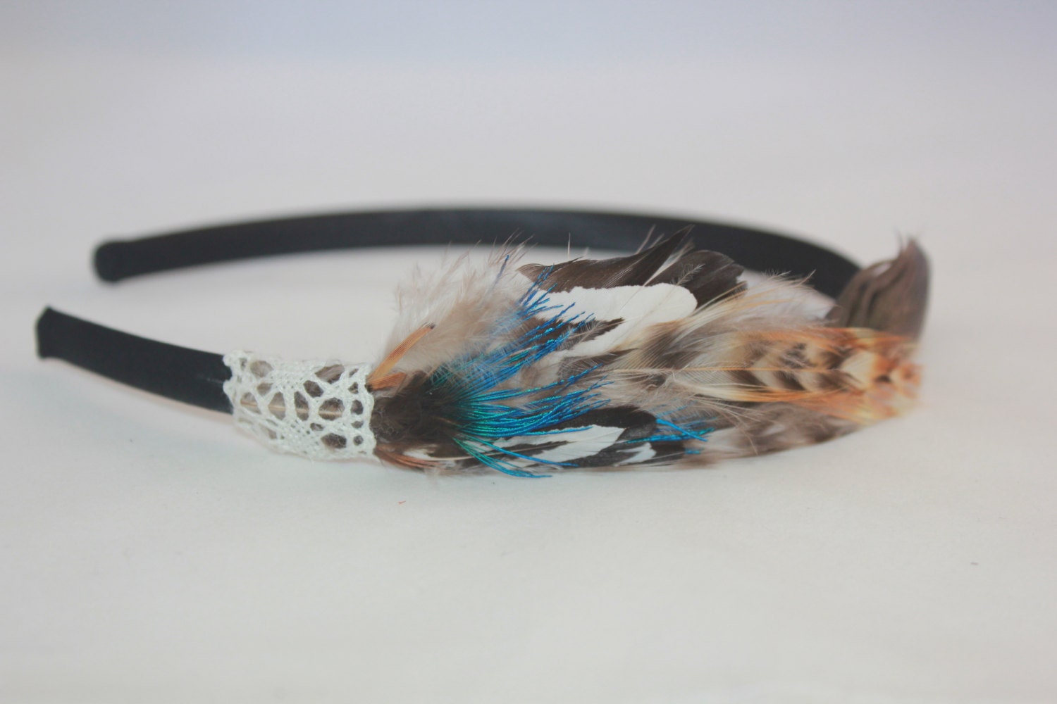 Feather Headband Boho Headband Feather Hair Accessories