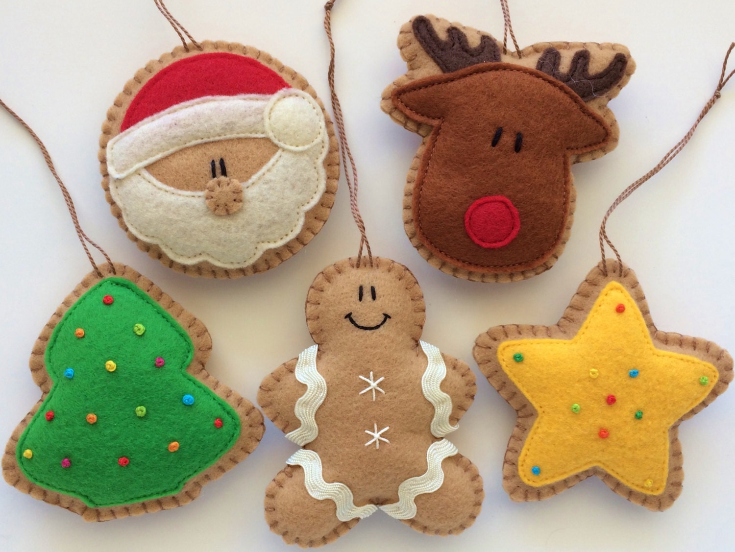 Beadless Felt Ornaments-Felt Ornaments-Christmas
