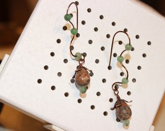 Stone Beaded Earrings with Style