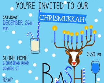 Chrismukkah Party Invitations 4