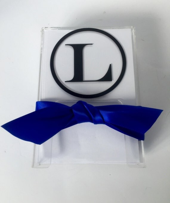 Personalized Elegant Memo Holder / Acrylic Paper Holder